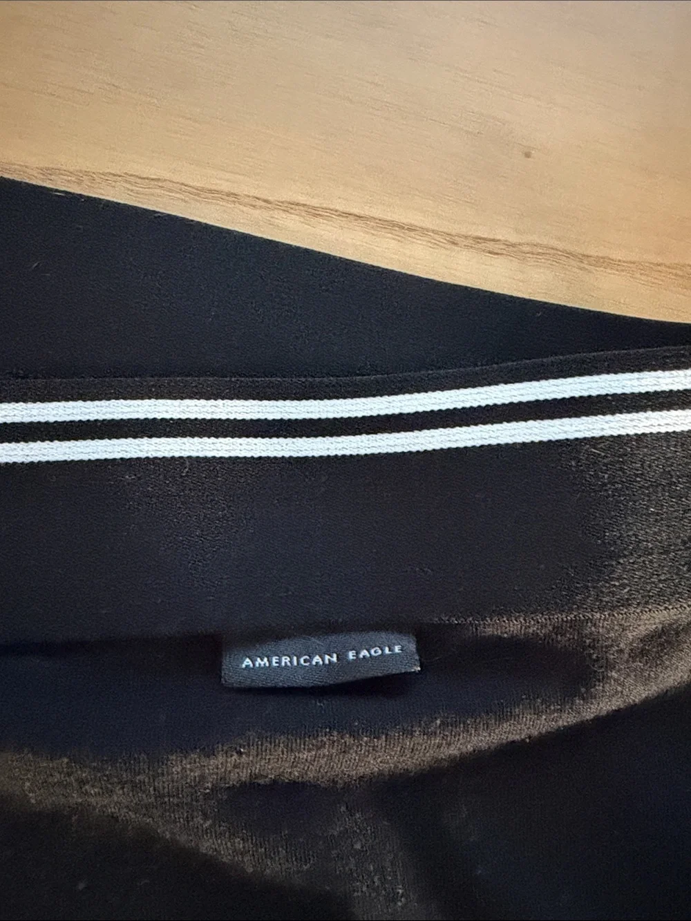 American Eagle Outfitters Black Boxer Briefs with White-Trim Waistband